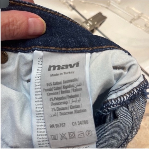 MAVI Rolled rolled Cuff Jean Shorts Women's dark wash vacation outdoors summer - Picture 10 of 12